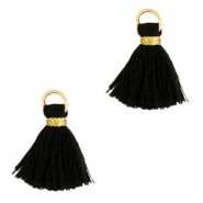 Quaste Ibiza Style 1.5cm Gold-black